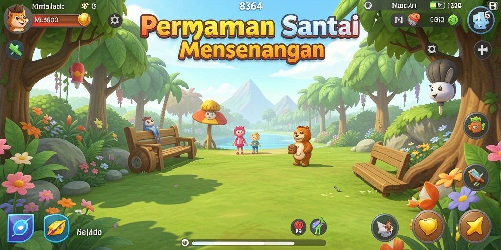 Tampilan gameplay 8364 yang menarik dan penuh warna.