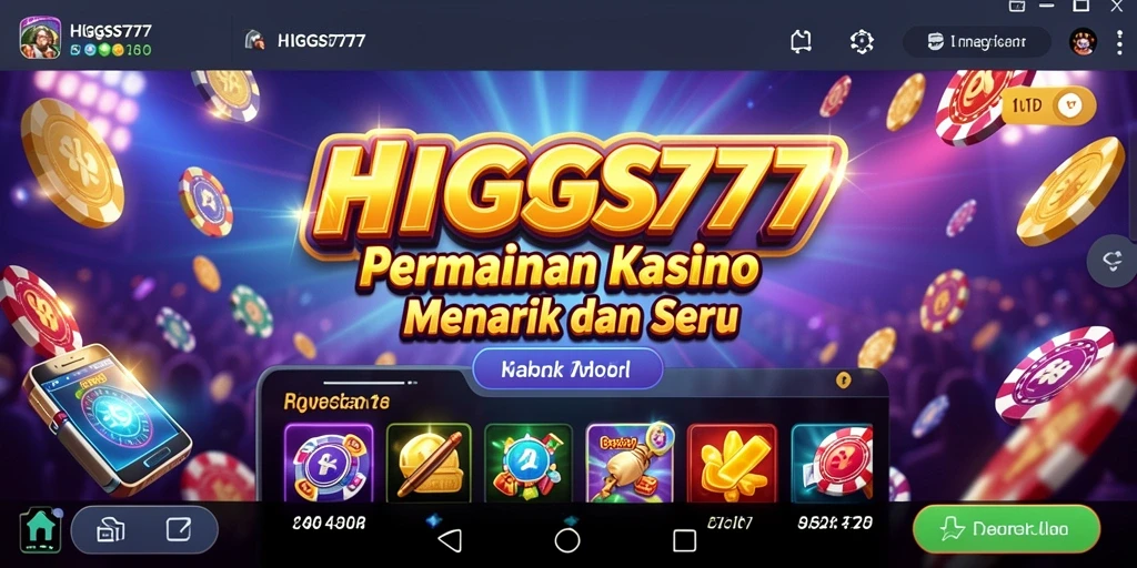 Tampilan gameplay HIGGS777 yang memukau dan seru.