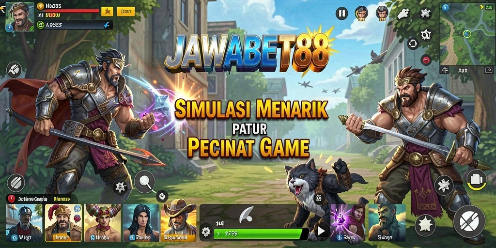 Tangkapan layar gameplay JAWABET88 dengan aksi simulasi seru.
