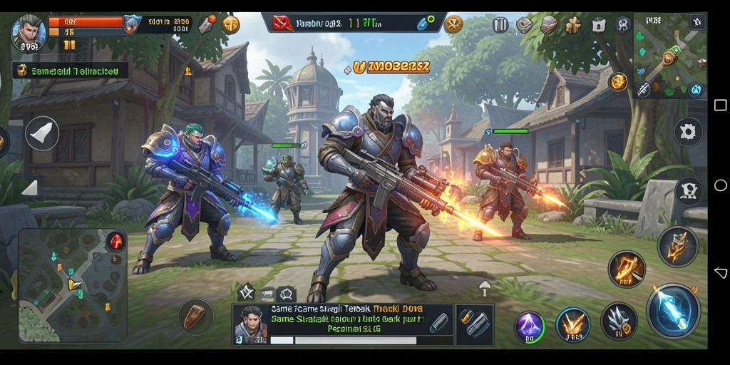 Screenshot gameplay JV88 menampilkan pertempuran epik di dunia strategi.