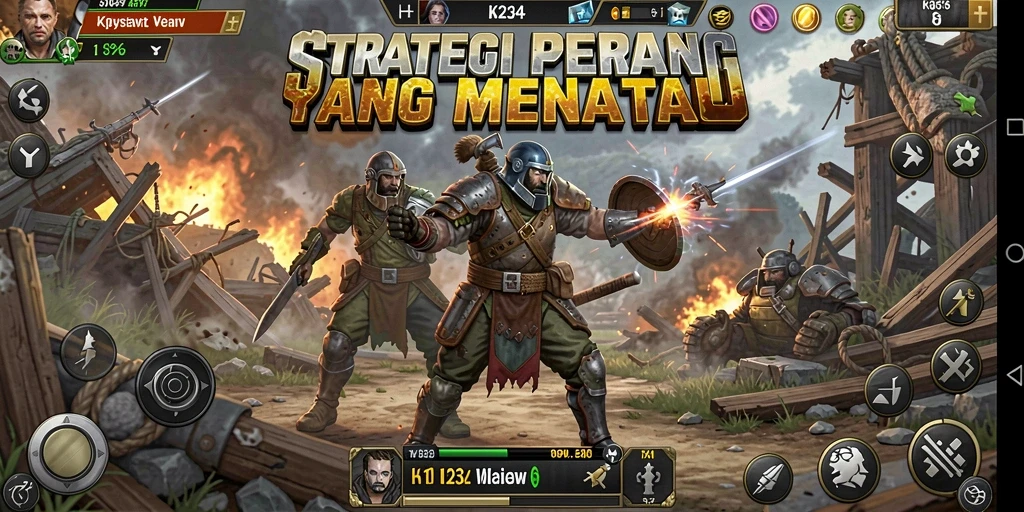 Screenshot K234 menampilkan pertempuran strategi yang intens.