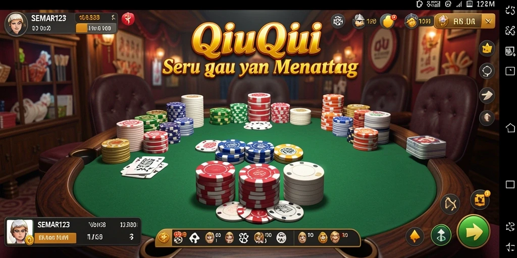 Screenshot gameplay SEMAR123 yang menunjukkan aksi seru QiuQiu.