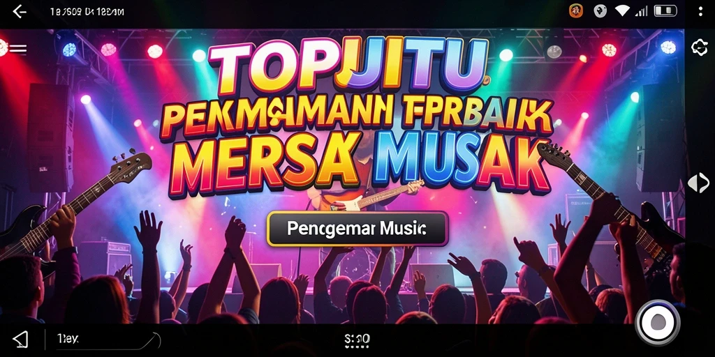 Tampilan gameplay TOPJITU yang penuh warna dan dinamis.