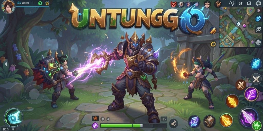 Tampilan gameplay mendebarkan dalam dunia ARPG UNTUNGGO.