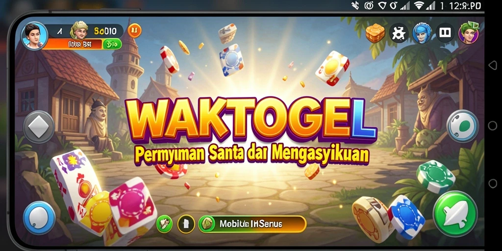 Screenshot permainan WAKTOGEL yang menampilkan gameplay santai.